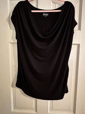 Simply Emma Black Tee 1X